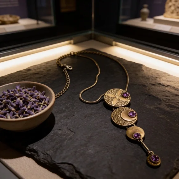 NWT Pilgrim Danish Design Enamel Necklace Silver Tone & Gold  Circle Pendant - Picture 3 of 13